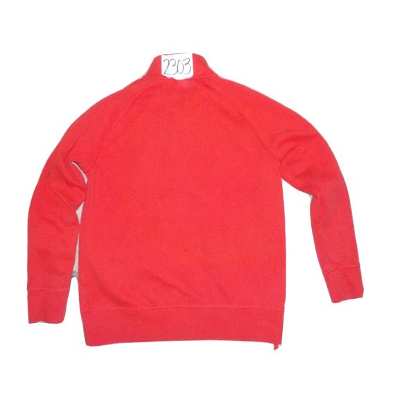 Apple Store Employee Embroidered Logo 1/4 Zip Pullover Sweatshirt Red - Picture 3 of 5